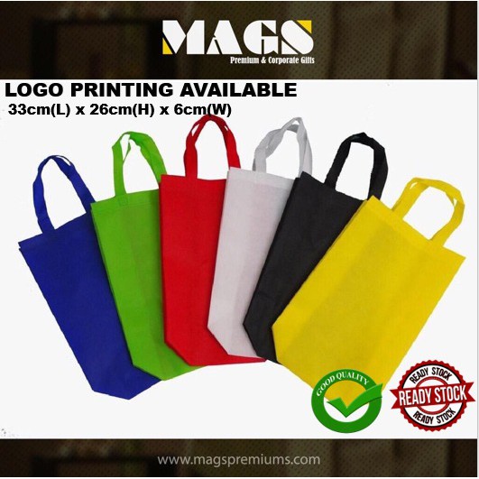 A Size Ultrasonic Non Woven Bag Ready Stock Customized Printing Available Nwb