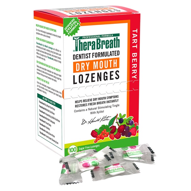 TheraBreath Dry Mouth Lozenges ( Sold per 1 Lozenge only ) Fresh Breath ...