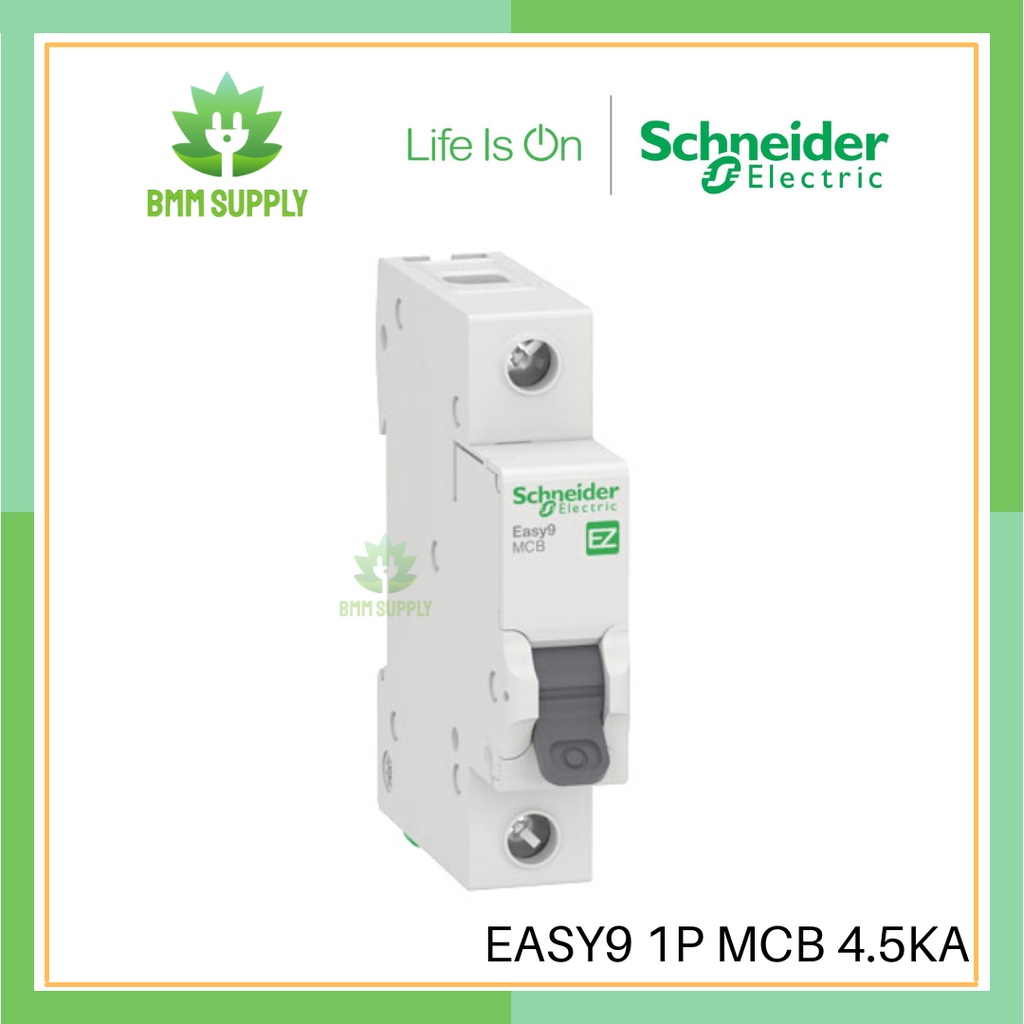 SCHNEIDER EASY9 1P MCB 4.5KA | Shopee Malaysia