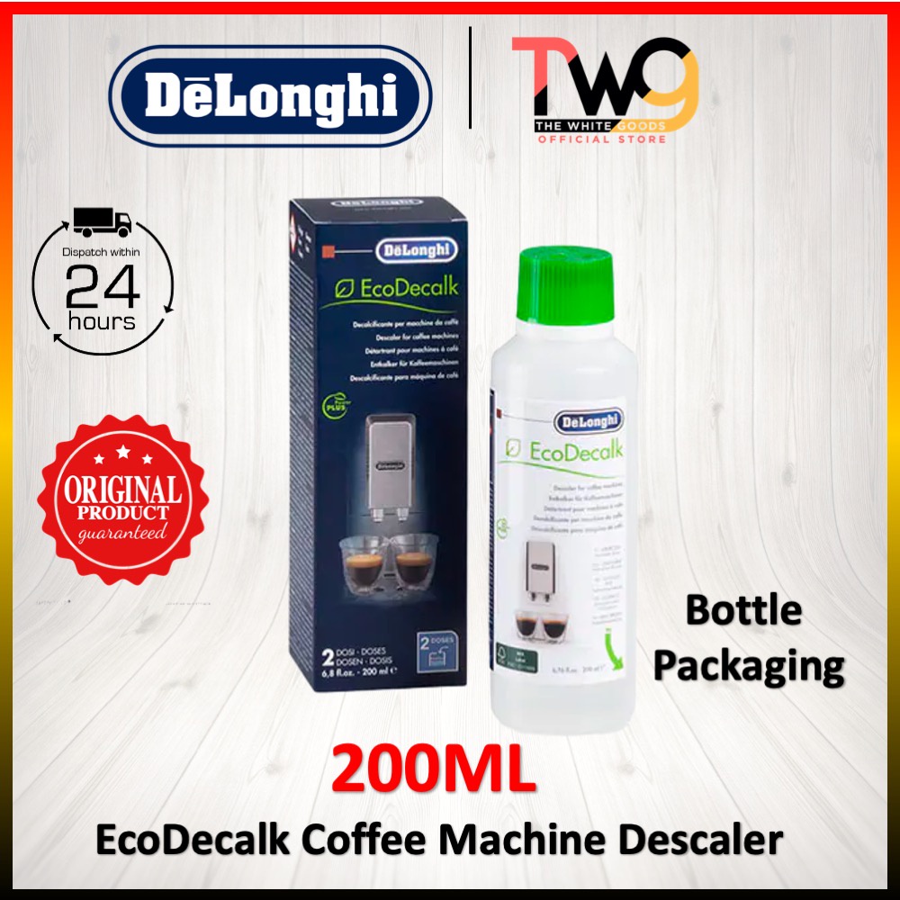 De'Longhi EcoDecalk Mini Water Descaler 2x 100ML - DLSC200 & Coffee Bu –  Velo Coffee Roasters