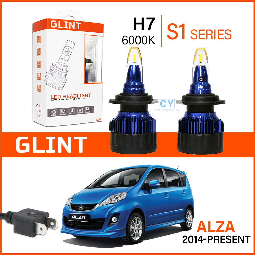 GLINT S1 Series Car LED Headlight Bulb H7 H11 PERODUA ALZA 2014