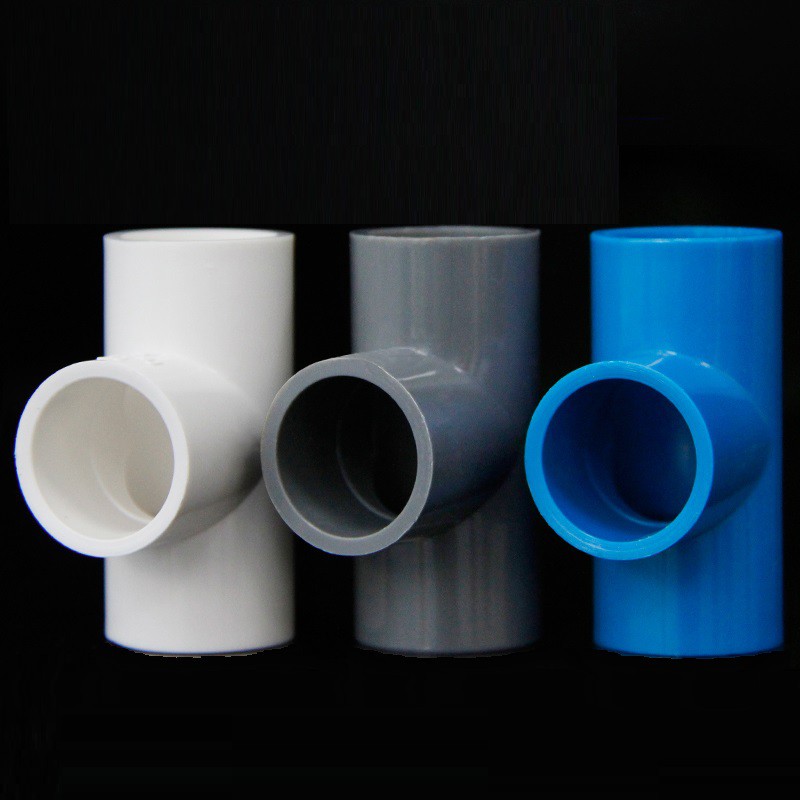 1pc 125/160/200mm PVC Pipe Tee connector Garden Irrigation 3 Way Joints Ttype Tube Adapter