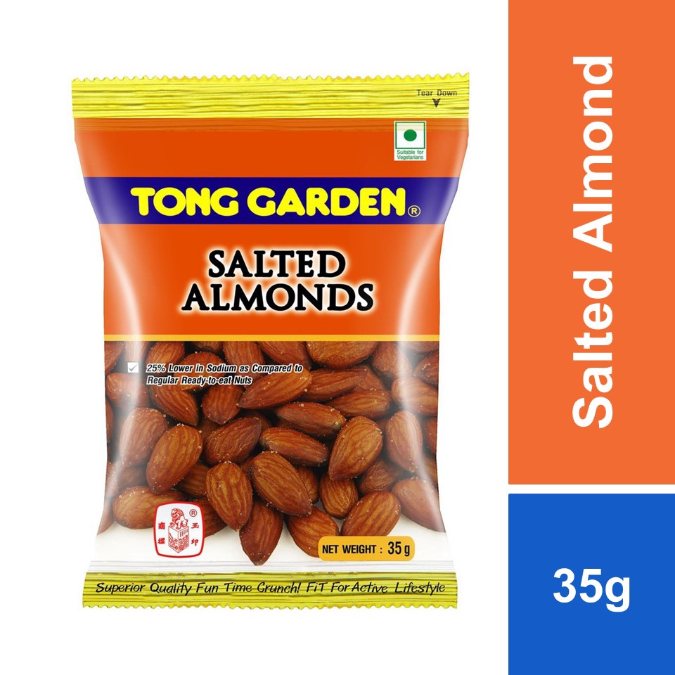 Tong Garden Salted Almond 35g Shopee Malaysia