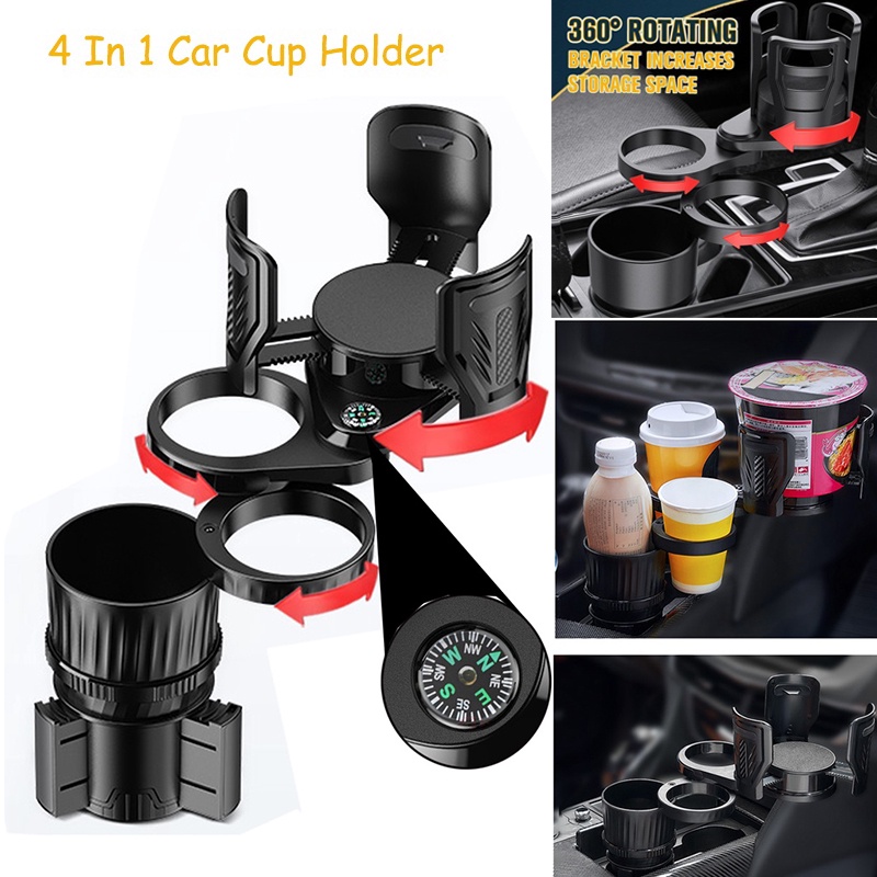 4 In 1 Universal Multifunctional Adjustable Car Cup Holder
