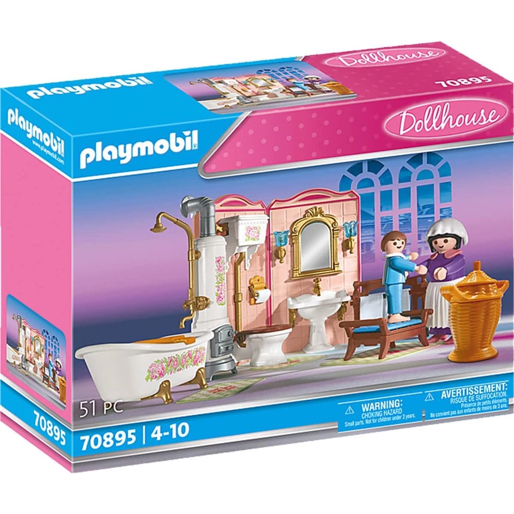 Playmobil 70895 Victorian Doll House Large Tub Bathroom | Shopee Malaysia