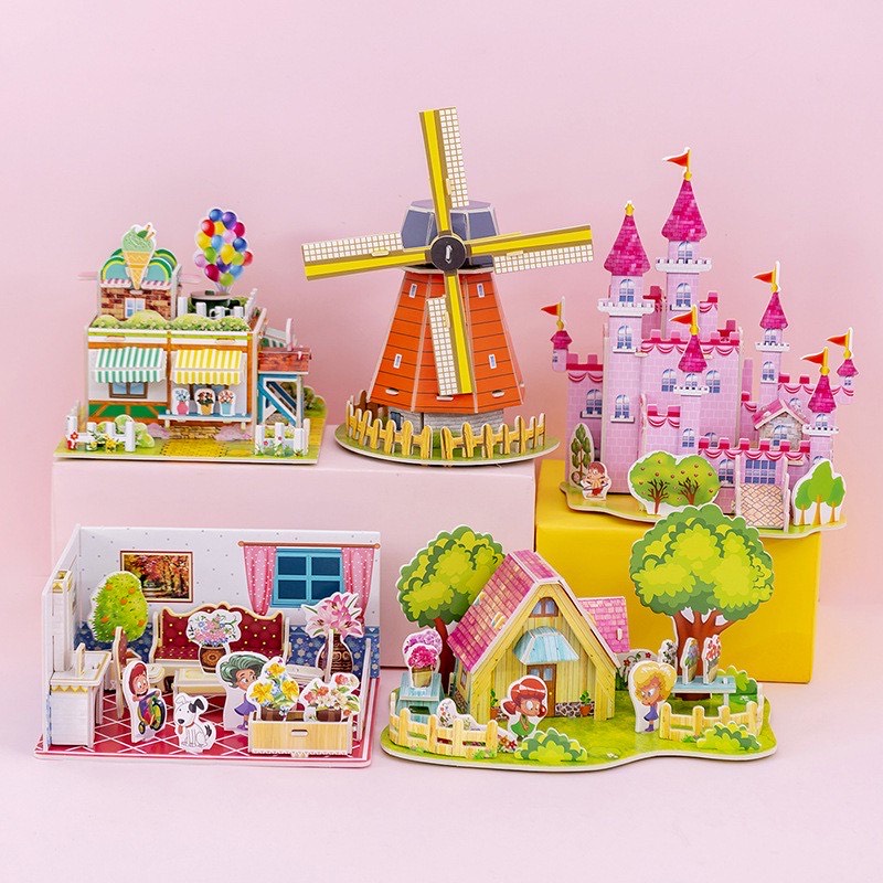 Ready Stock~3D Puzzle Toys Kids Learning Education Puzzle Building For ...