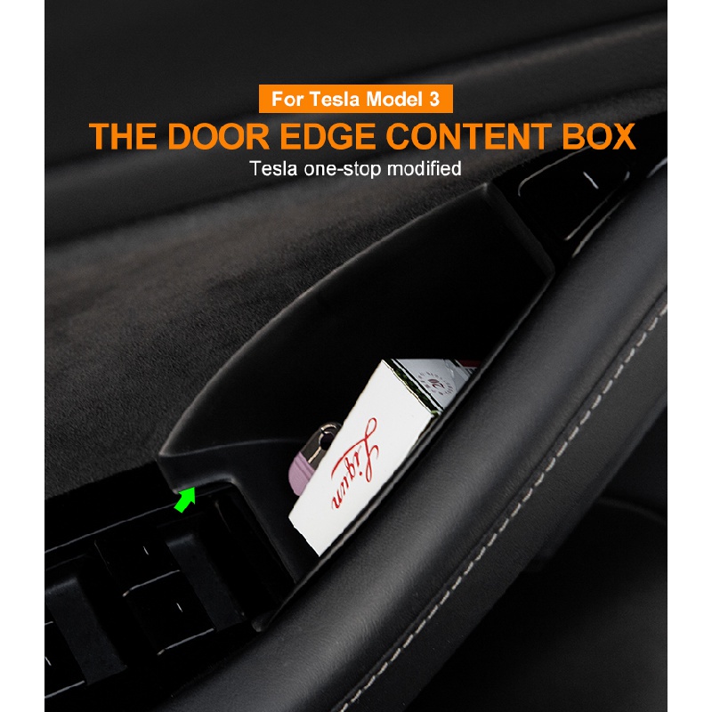 Tesla model 3 2020 compartment organizer Door storage box Barrel model3 car accessories Model