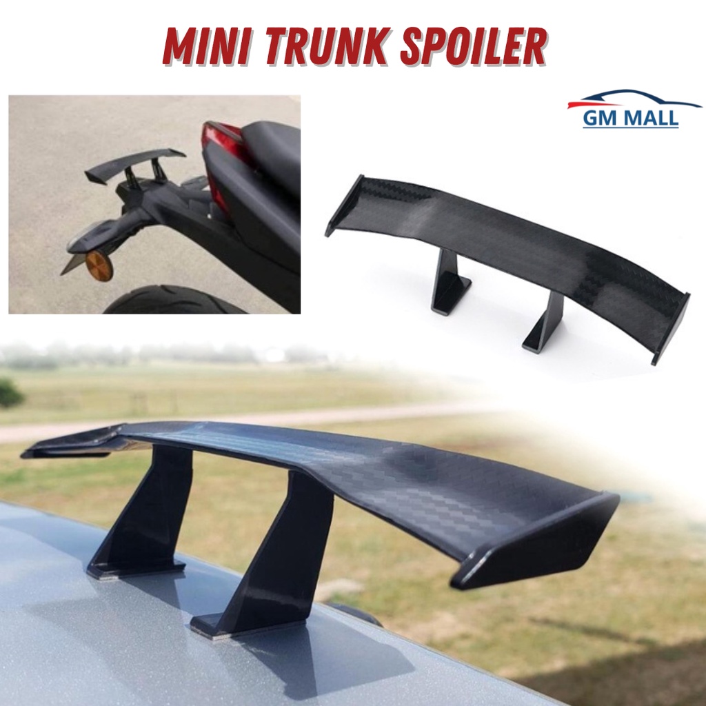 MINI REAR SPOILER Trunk Lip GT Wing Tail Carbon Fiber Bodykit Sayap