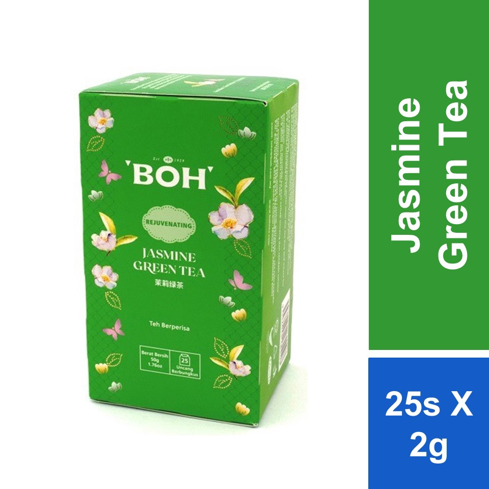 Boh Jasmine Green Tea 2g x 25s Shopee Malaysia
