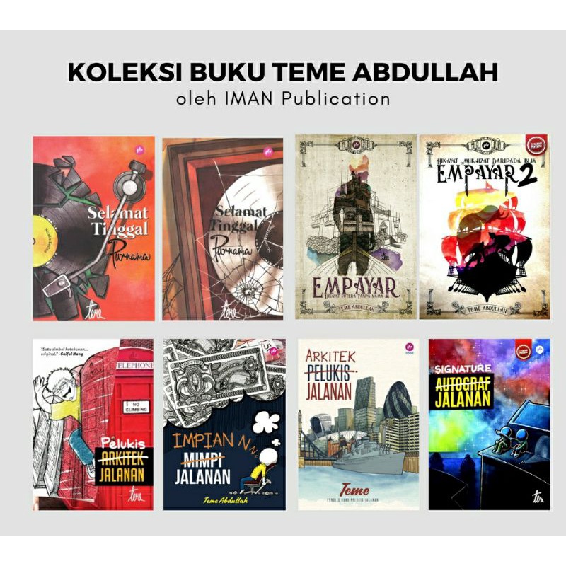 KOLEKSI BUKU TEME ABDULLAH/PELUKIS,IMPIAN,ARKITEK,SIGNATURE JALANAN ...