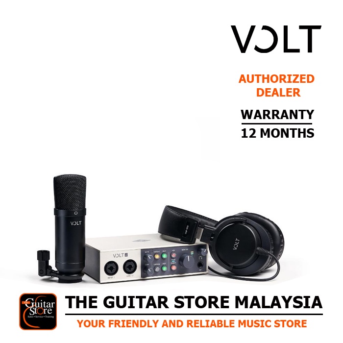 Universal Audio VOLT 2 Studio Pack Home Studio Recording Bundle Bus