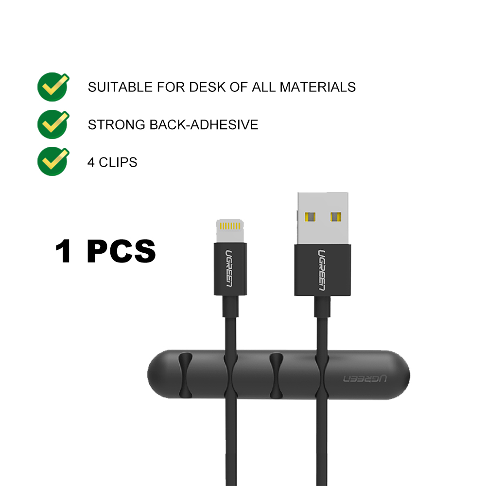 UGREEN Cable Organizer USB Cable Winder Flexible Cable Management Clips