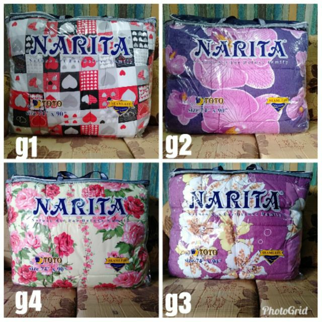 TOTO TEBAL NARITA KING ORIGINAL | THICK COMFORTER | Shopee Malaysia