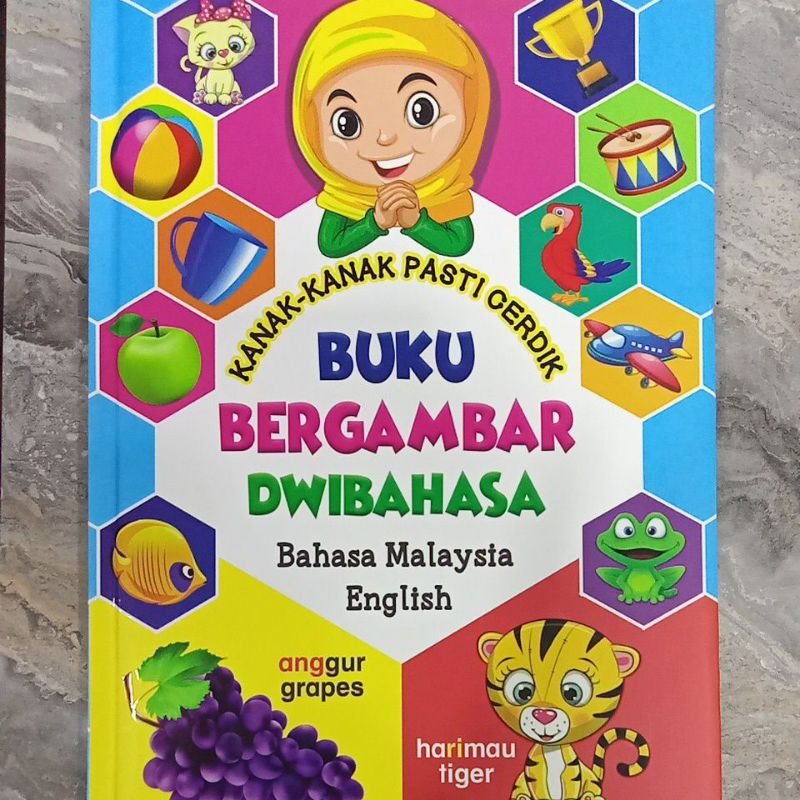 BUKU BERGAMBAR DWIBAHASA | Shopee Malaysia