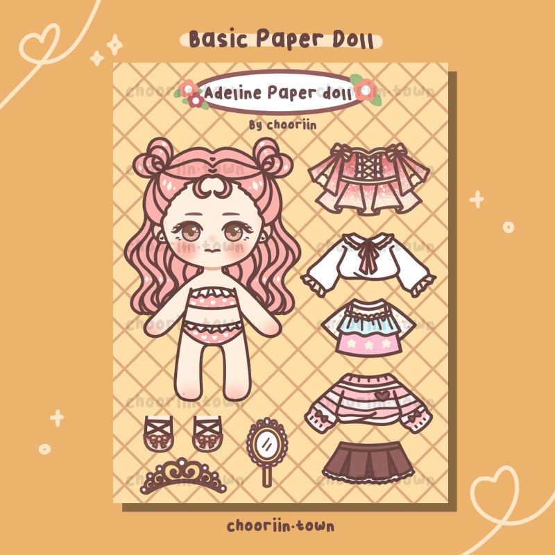 Female Basic Paper Doll] Old School Toys Disassembly BP - Paper Doll ...