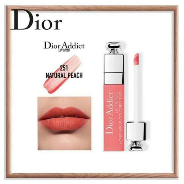 Dior Addict Lip Tattoo 6ml in 251 Natural Peach NEW IN BOX Shopee Malaysia