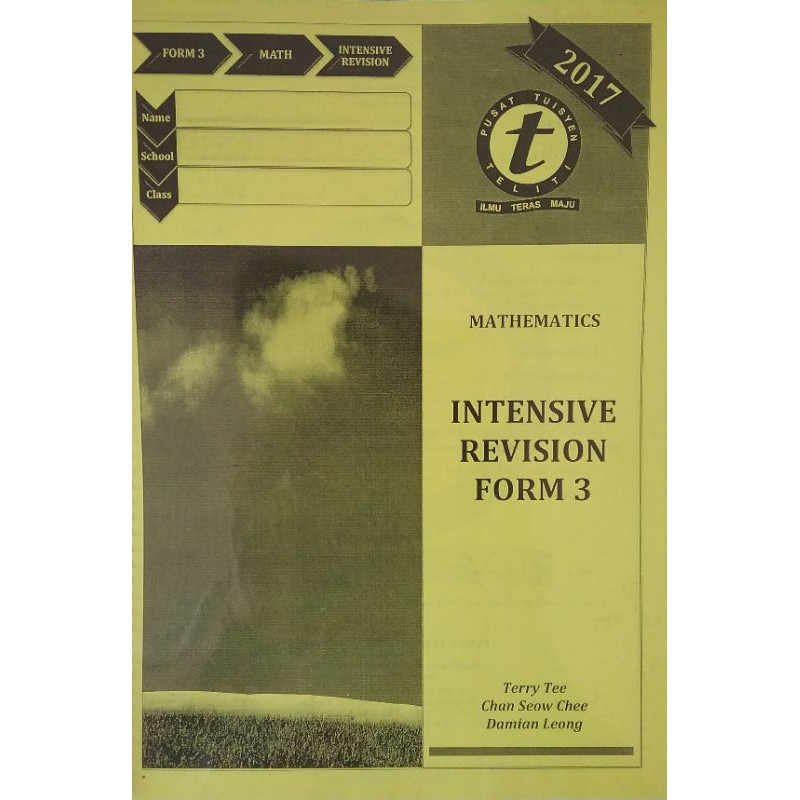 Mathematics Intensive Revision Form 3 (Ready stock, new) | Shopee Malaysia