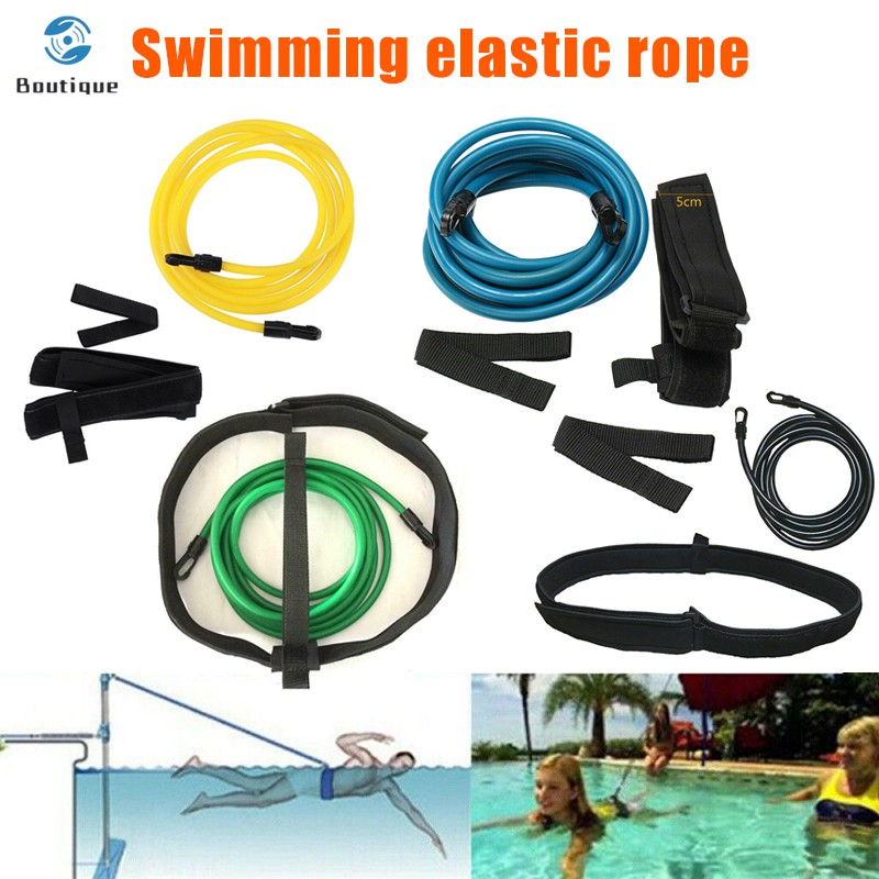 Swim Bungee Training Belt Swimming Pool Resistance Safety Leash ...