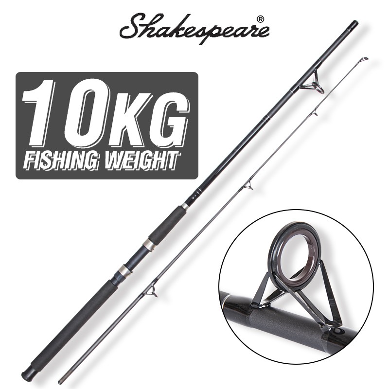 017 Shakespeare 2.1M 2 Section M Power Fishing Rod Carbon Fiber Spinning  Rod Fishing Tackle