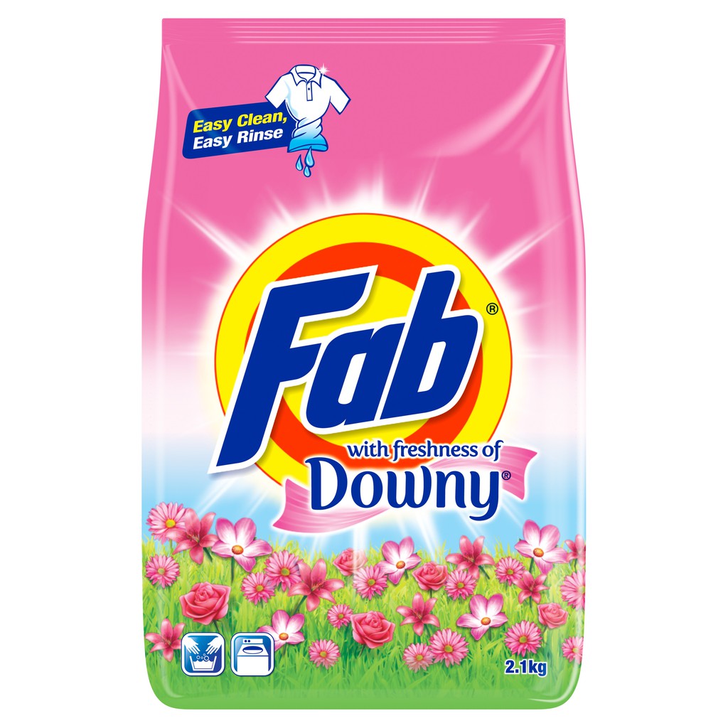 Fab with freshness of Downy Laundry Detergent Powder (2kg) Shopee