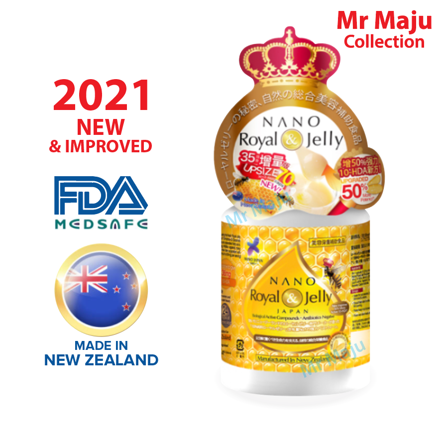 MR MAJU Original Nano Japan Royal Jelly Plus 10-DHA NEW Improved 