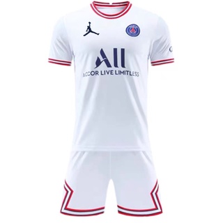 Women's Jordan Brand Neymar Jr. White Paris Saint-Germain 2021/22 Fourth Replica Jersey Size: Small