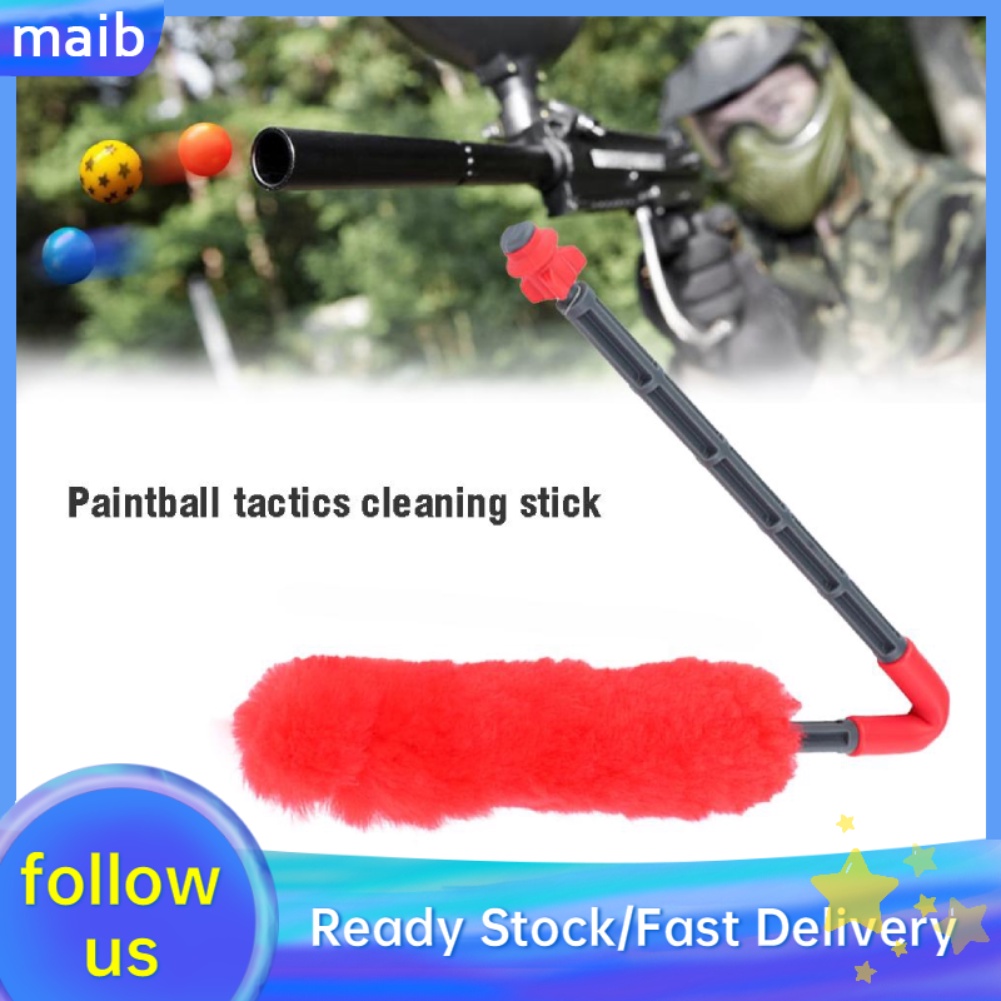 Maib 3Colors Wool Paintball Barrel Single Swab Squeegee Buffer Cleaning