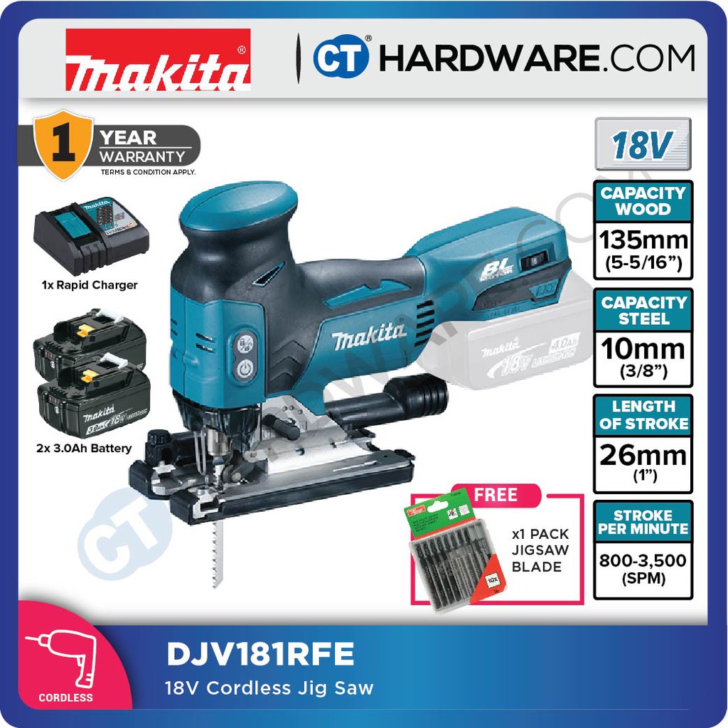 Makita djv181z 18v brushless jigsaw hot sale