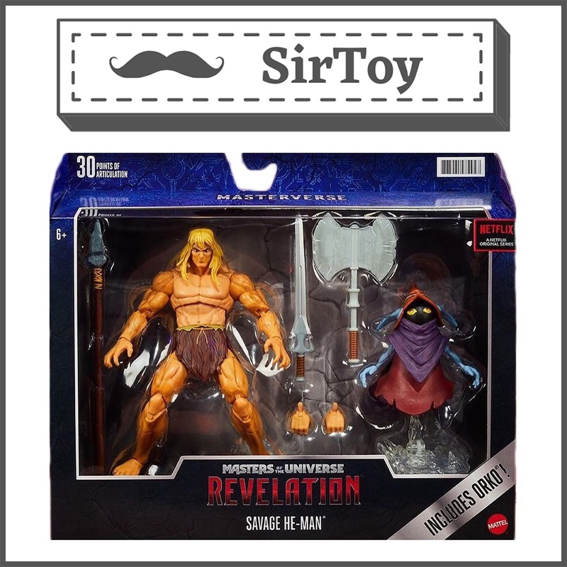 Savage He-Man & Orko - figurine Masters Of The Universe Masterverse - Prix & Rareté