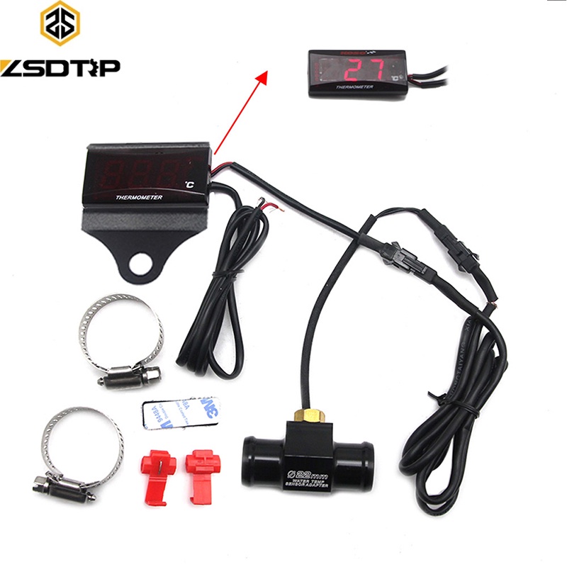 ZSDTRP Motorcycle KOSO Water Temperature Mini Meter With 18mm 22mm ...