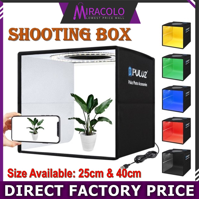 MIRA [READY STOCK] PULUZ 40cm Folding Portable Photo Lighting Studio ...