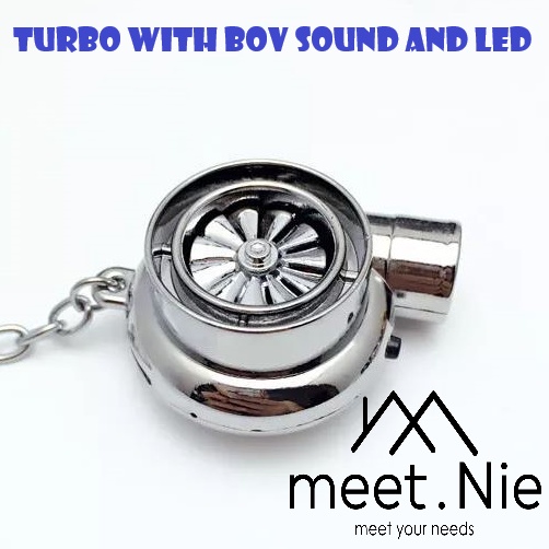 LED Light Keyring BOV Sound Electric Turbo Keychain Neo Rainbow Drift