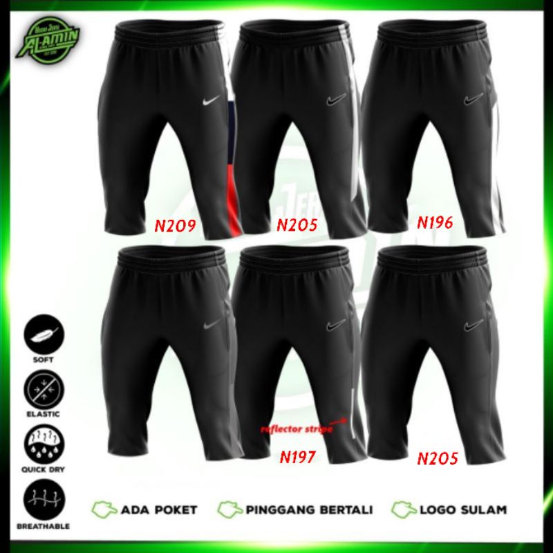 Seluar Track 3 Suku Nike Slim Fit | Three Quarter Pants | Seluar Sukan ...