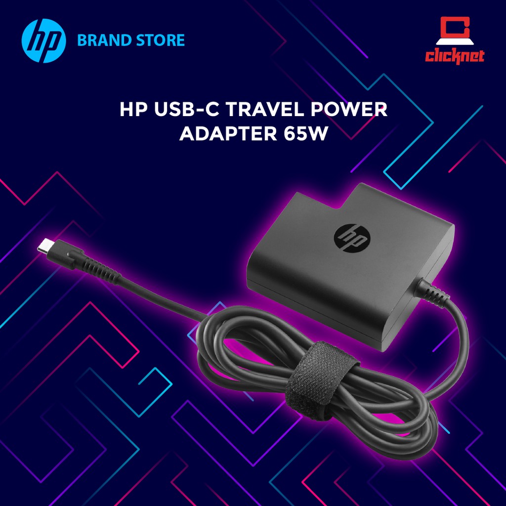 Hp Usb C Travel Power Adapter 65w X7w50aa Shopee Malaysia 8858