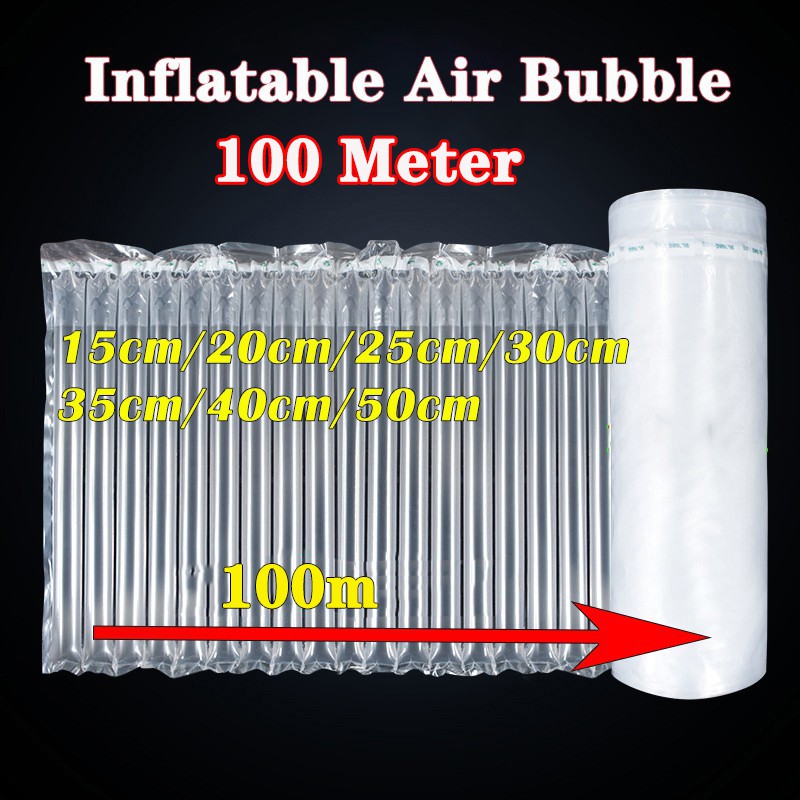 Inflatable Air Bubble Wrap 100M Protective Bubble Wrap 15cm 20cm 25cm 30cm 35cm 40cm