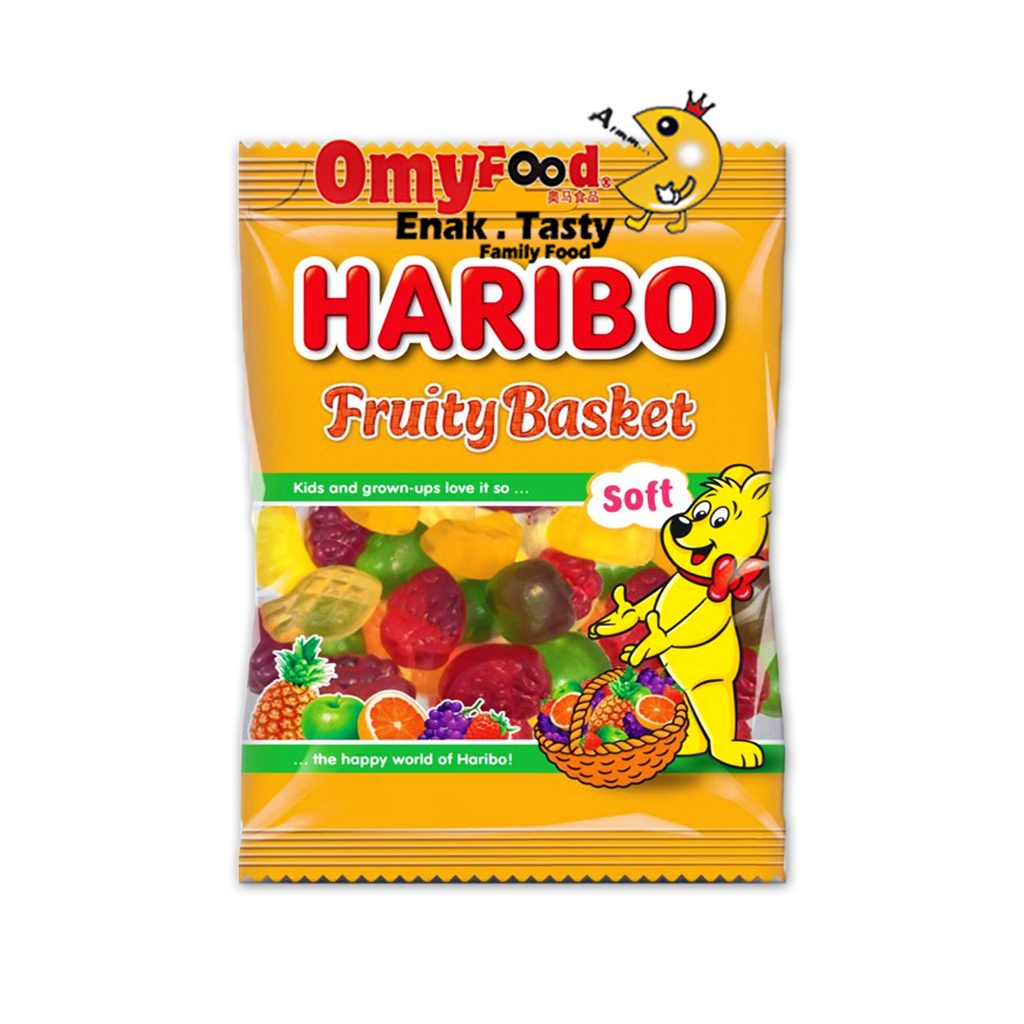 80g Haribo Chewy Gummy[GoldenBears/Happy Cola Zourr/Worms/Teeth/Berries ...