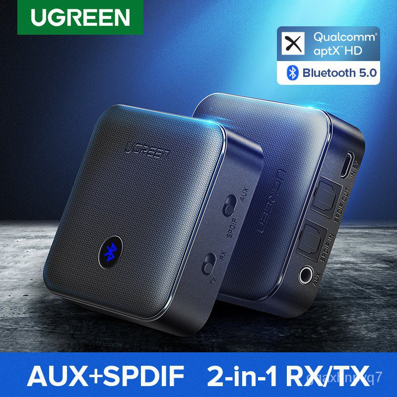 UGREEN Bluetooth 5.0 Receiver Transmitter AptX HD For TV Headphone