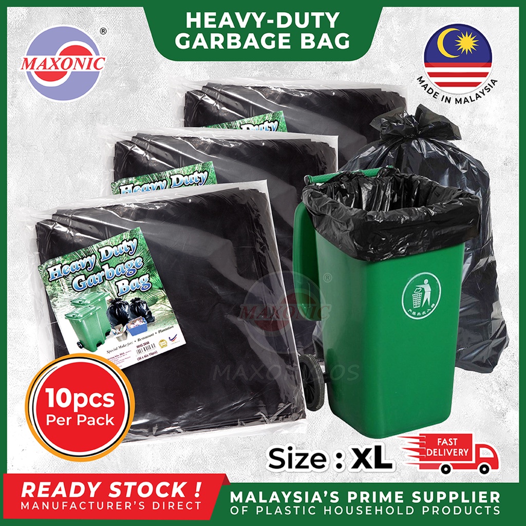 Sekoplas Remax Heavy Duty HDPE Garbage Bags XL 10pcs/pack