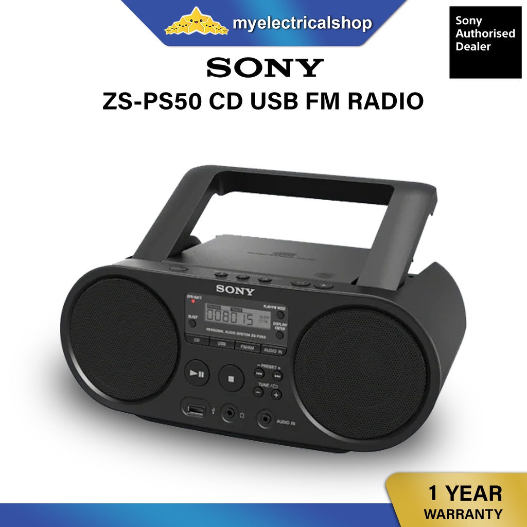 Sony ZS-PS50 CD Boombox Radio CD FM USB MP3 | Shopee Malaysia
