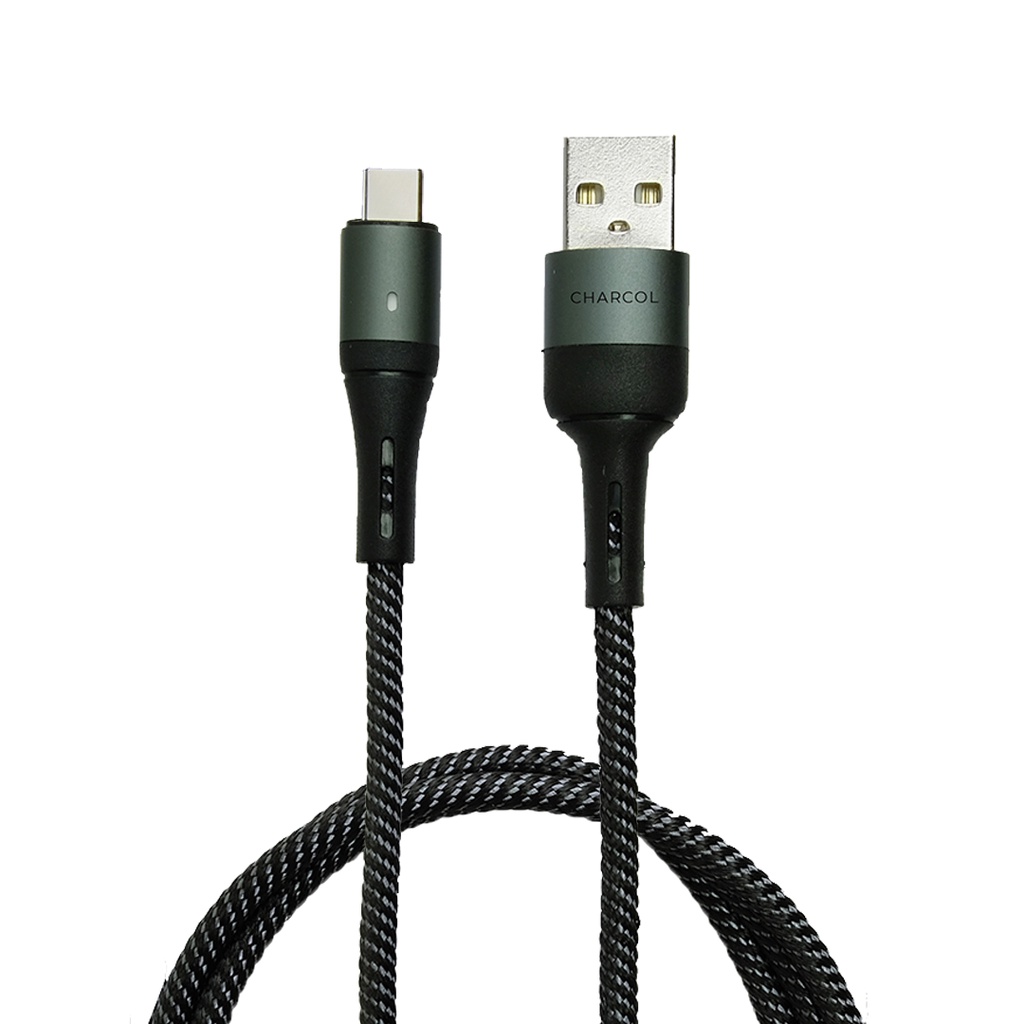 CHARBY Charcol Sense Auto Disconnect Fast Charging Cable Nylon Braided