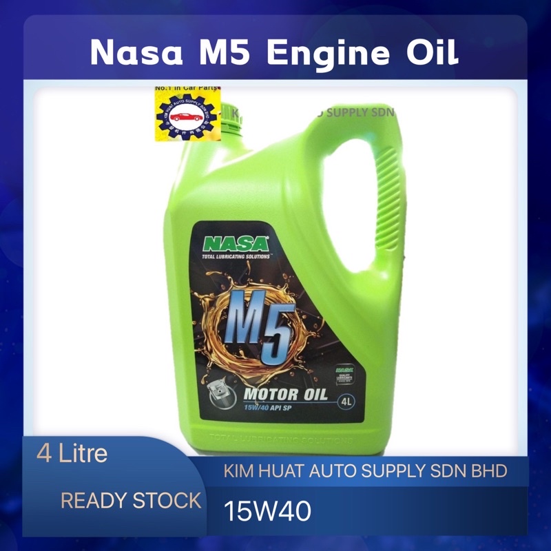 NASA M5 Engine Oil 15W40 API SP 4 litre Shopee Malaysia