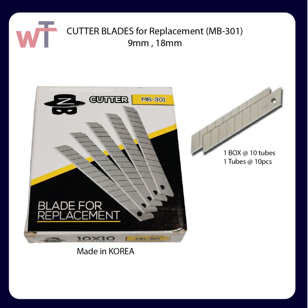 Cutter Blade Refil Zorro MB-301 刀片芯 (9mm/18mm) | Shopee Malaysia