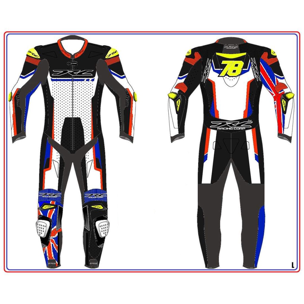 Motorbike leather racing suit full custom suit Cowhide leather | Shopee ...