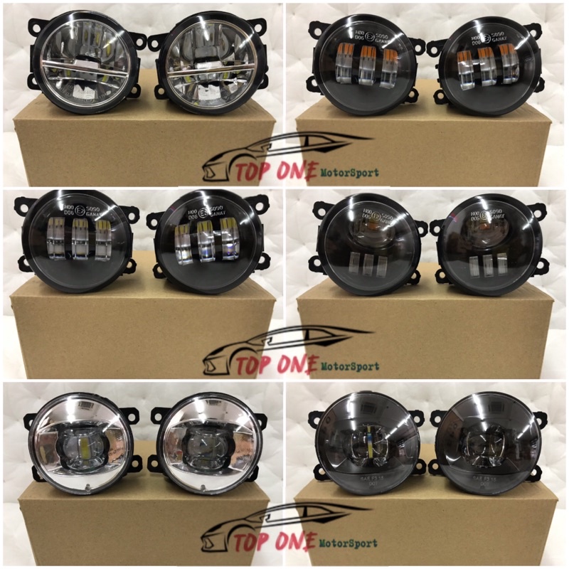 Fog Lights PAIR Twin LED Halo Style fits Suzuki Swift EZ FZ Grand Vitara JB JT