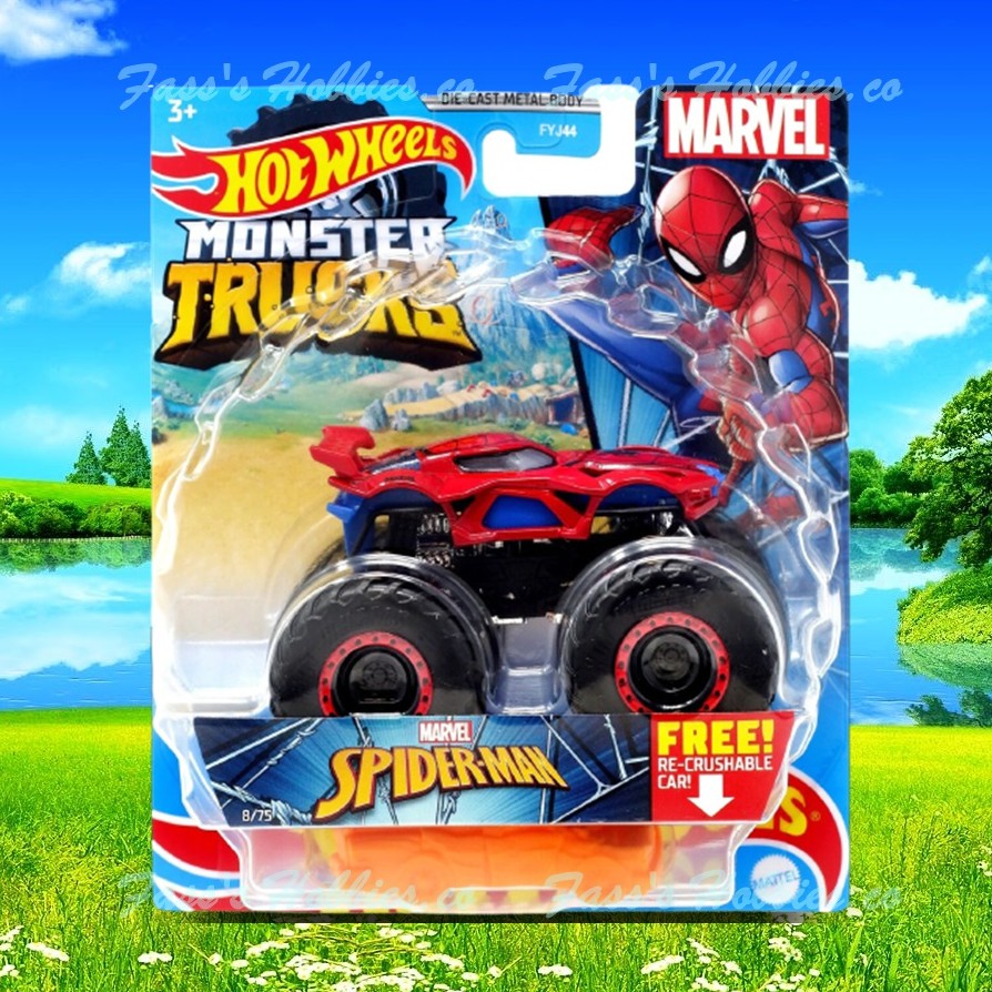 HOT WHEELS™ MONSTER TRUCK MARVEL SPIDER-MAN SPIDERMAN | Shopee Malaysia