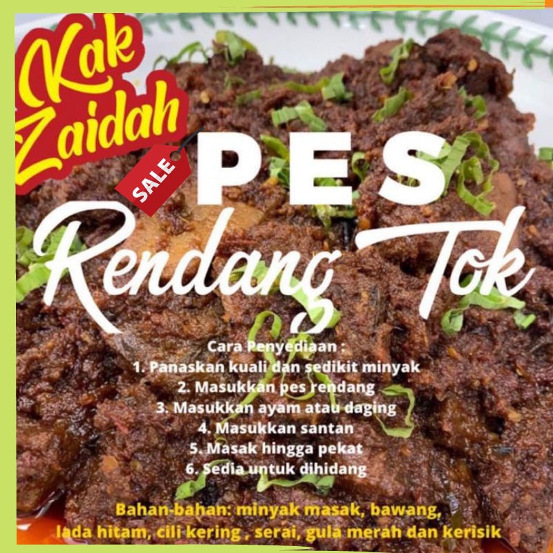 Pes Rendang Tok Kak Zaidah | Shopee Malaysia