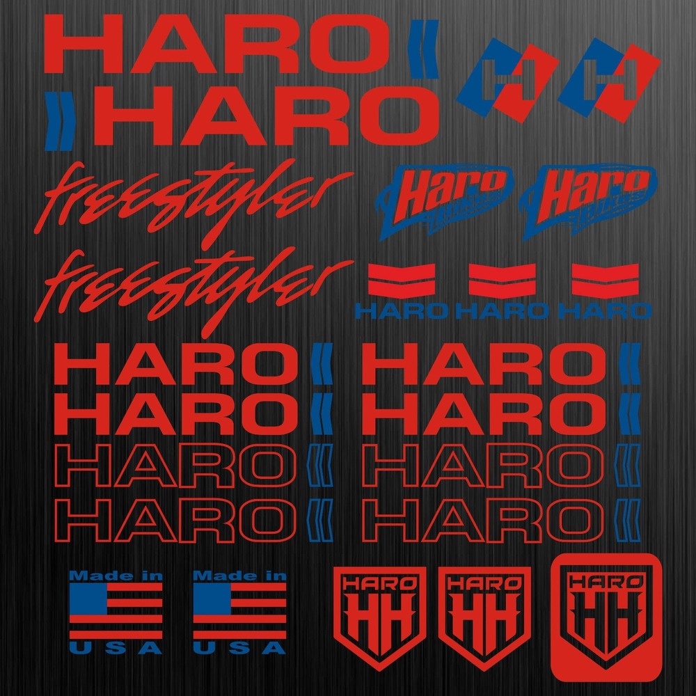 Haro sticker sticker sticker decal bike bmx mtb 24 Pieces | Shopee Malaysia