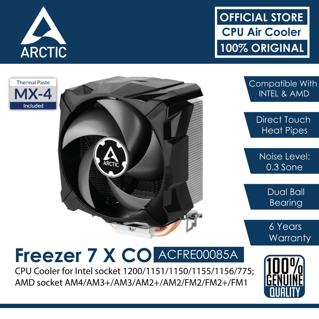 ARCTIC Freezer 7 X CO CPU Cooler Multi-Compatible for Continuous ...