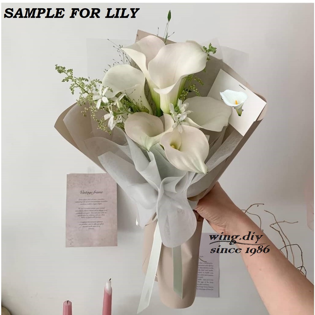[READY STOCK] Artificial Single Head Calla Lily Flower For Bridal ...