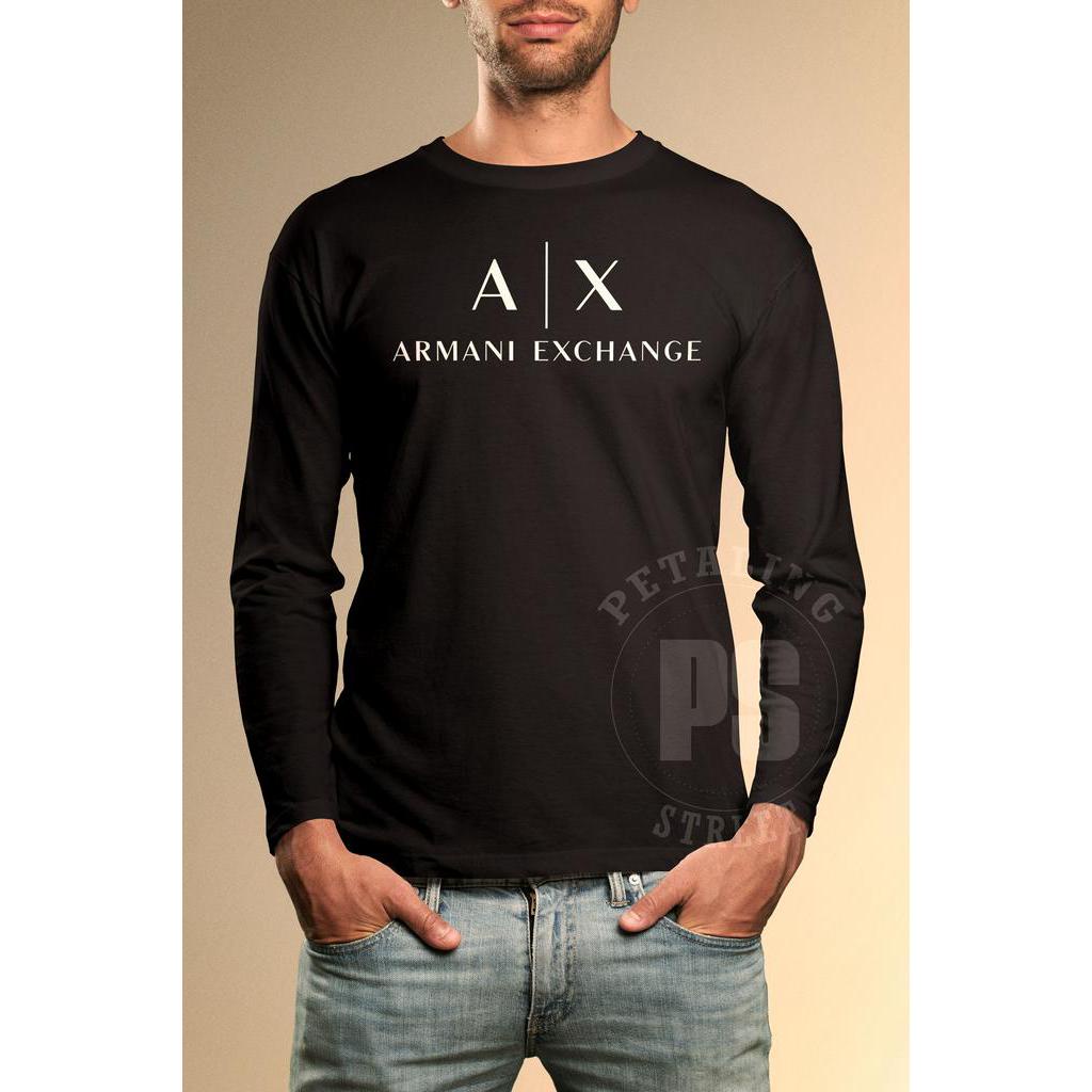 Armani exchange full sleeve hotsell t shirt